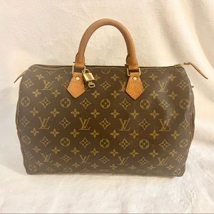 ‼️SOLD‼️Louis Vuitton Monogram Speedy 35 with Lock & Key🔐❤️